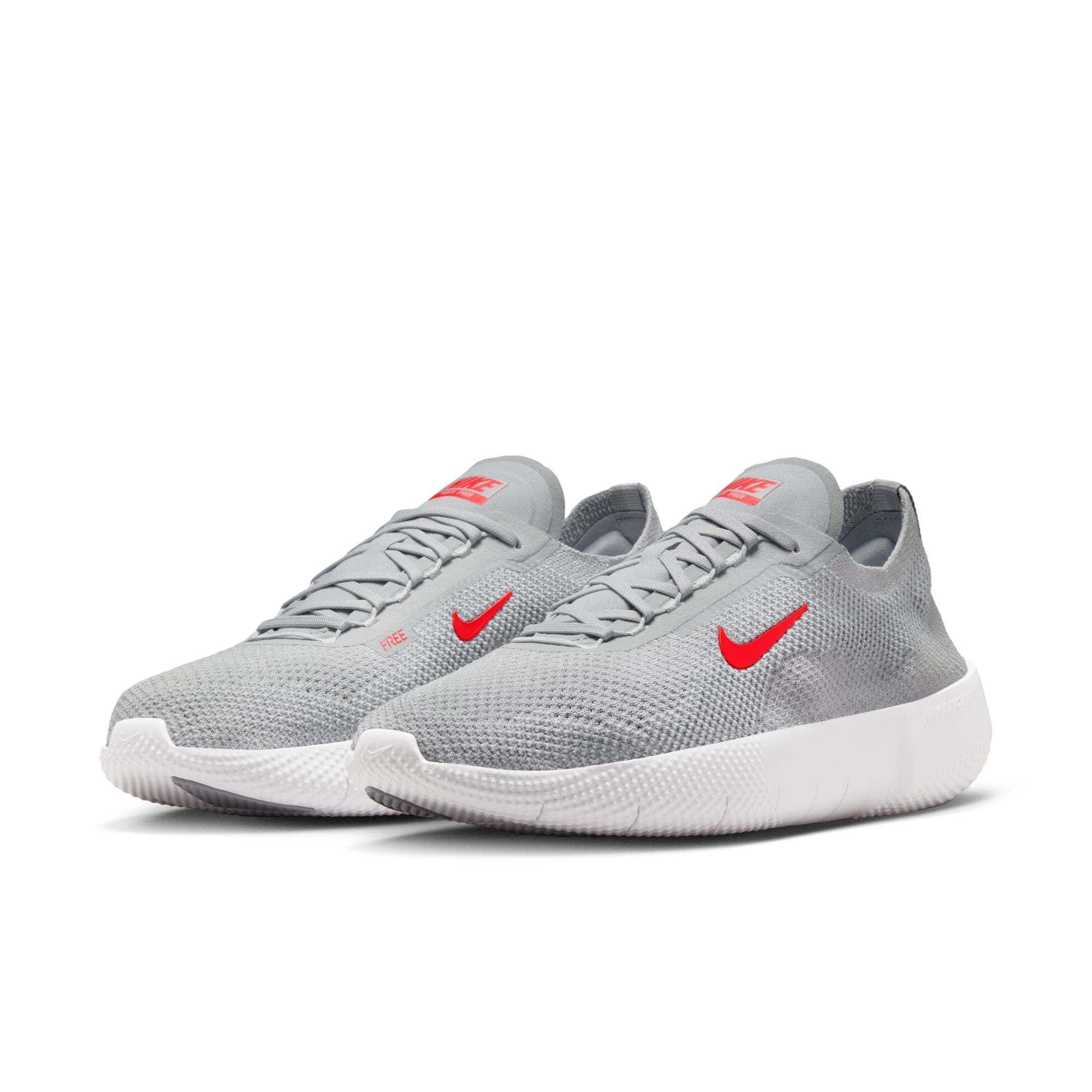 Trainingsschuh NIKE "FREE 2025", Herren, Gr. 42,5, wolf grau, lt crimson, platinum tint, Textil, Schuhe