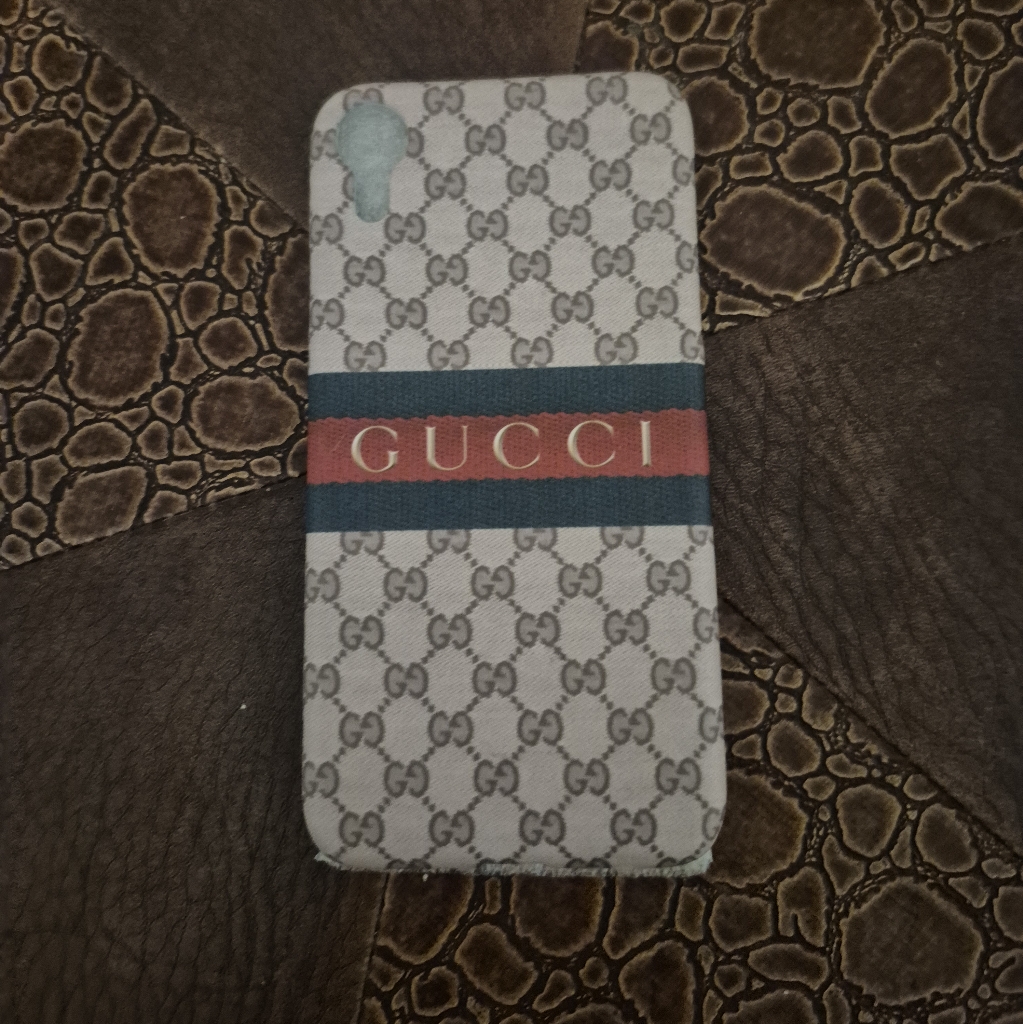 Gucci Cell Phones & Accessories | Gucci Monogram Blue And Red Phone Case | Color: Gray | Size: 6 X 3 /1/4"