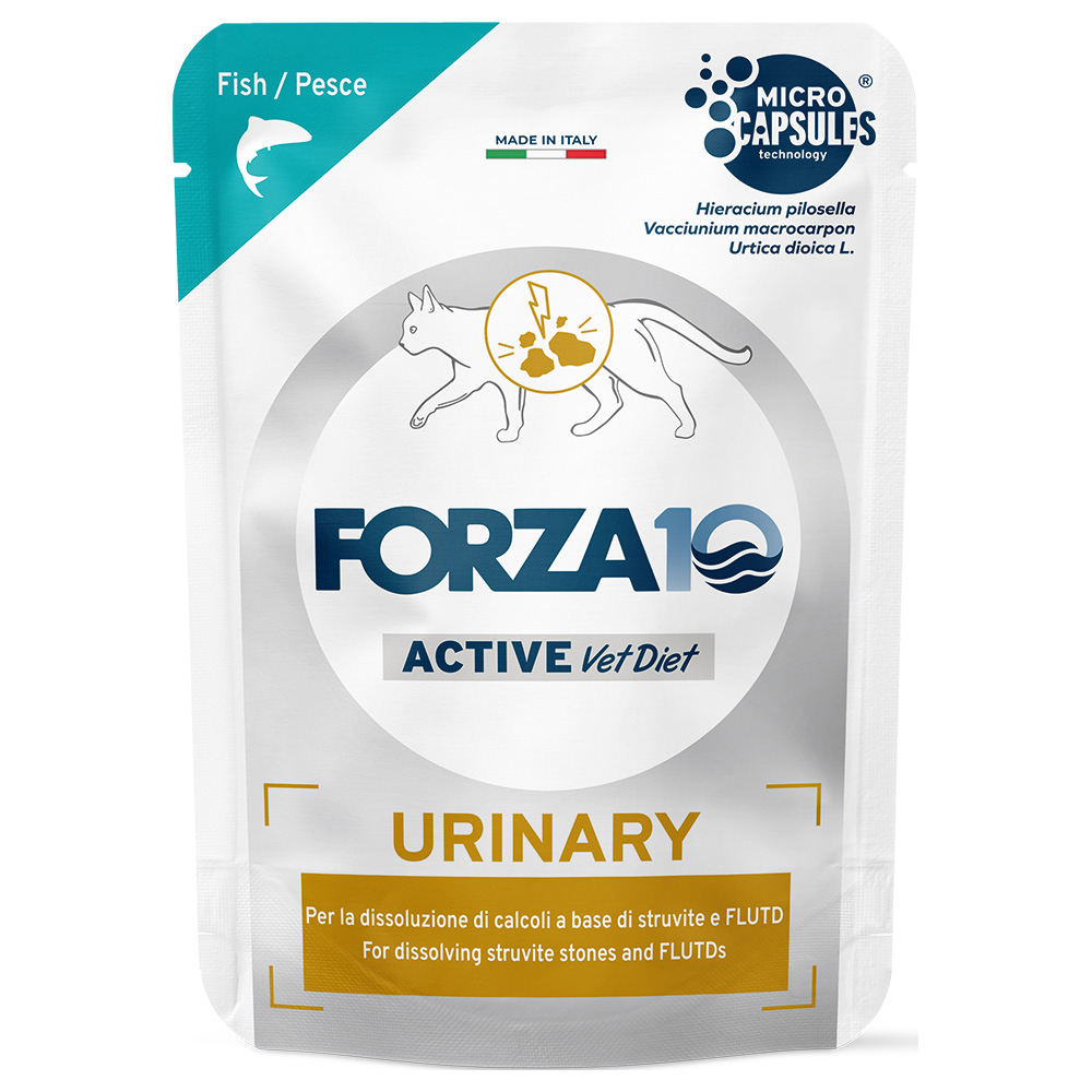 Forza10 Urinary Active Vet Diet Pesce umido per gatto - Set %: 24 x 80 g