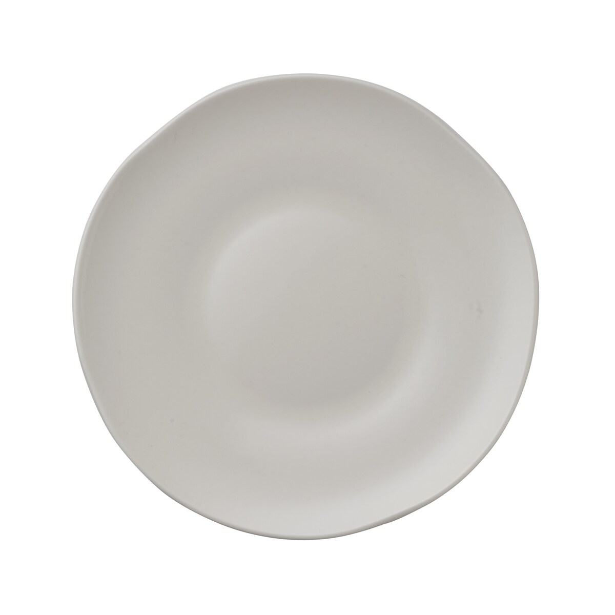 RiNART - Teller RiNART Kayla, flach, Ø 22,5 cm, Set á 6 Stück, cream, Porzellan