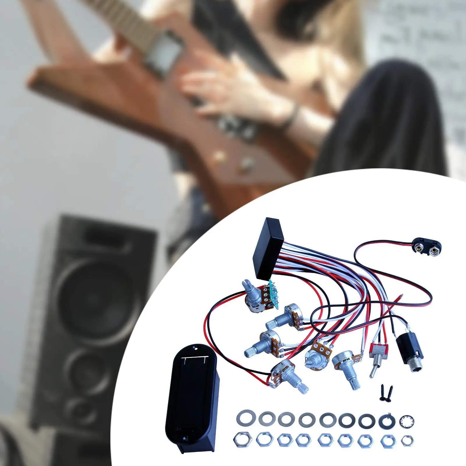 Bass Preamp Circuit Replacement Active Passive Active Passive EQ Equalizer Preamp Wiring Circuit for Show Performance