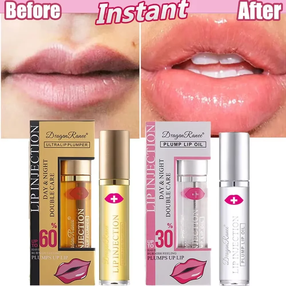 Instant Volumising Lip Plumper Oil Lip Enhancer Lip Gloss Plumping Serum Moisturizing Anti-Falten Lipstick Sexy Lip Care Makeup Image