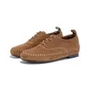 AIYUQI 2025 Neue frauen Flache Mary Janes Nicht-slip Woven Loafers weibliche Große-Größe Ballett Frauen Schuhe