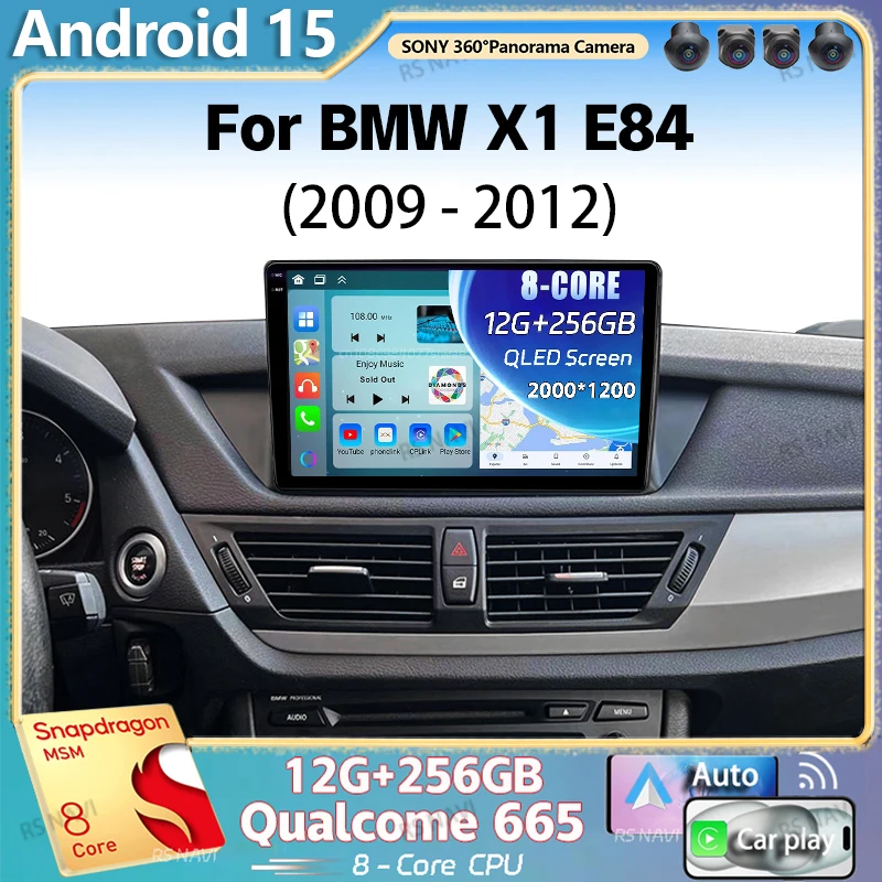 Android 15 Für BMW X1 E84 2009 - 2012 2K QLED Android Auto Radio Multimedia Video Player GPS AI Stimme CarPlay 4G Stereo Image