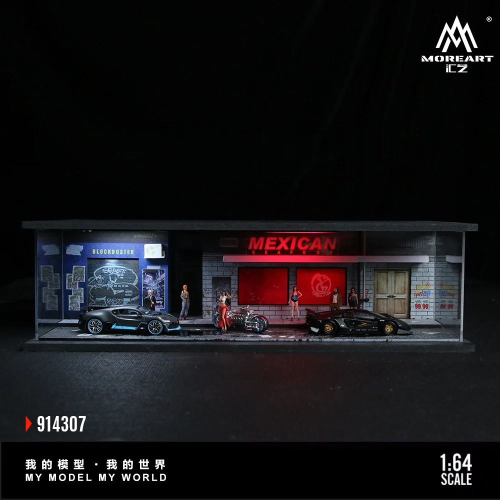 TimeMicro&MoreArt 1:64 Neon Light Series Assembly Edition Beleuchtungsszene Image
