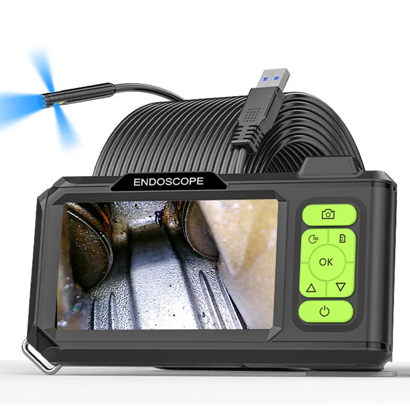 4,3'' IPS Bildschirm Endoskop Automotive Inspektion Endoskop Video Kamera Single Dual Triple Autofokus Objektiv USB Sonde Wasserdicht Image