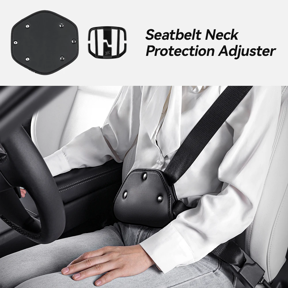 YZ Sicherheitsgurtversteller Leder Sicherheitsgurt Begrenzer fester Clip Sicherheitsgurtpolster Clips Baby Kind Schutz Autozubehör Image