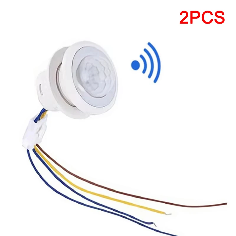 2 stücke Smart Menschlichen Körper Sensor 110 V 220 V PIR Infrarot Motion Sensor Schalter Auto On Off Licht PIR sensor Zeit Detektor Smart Switch Image