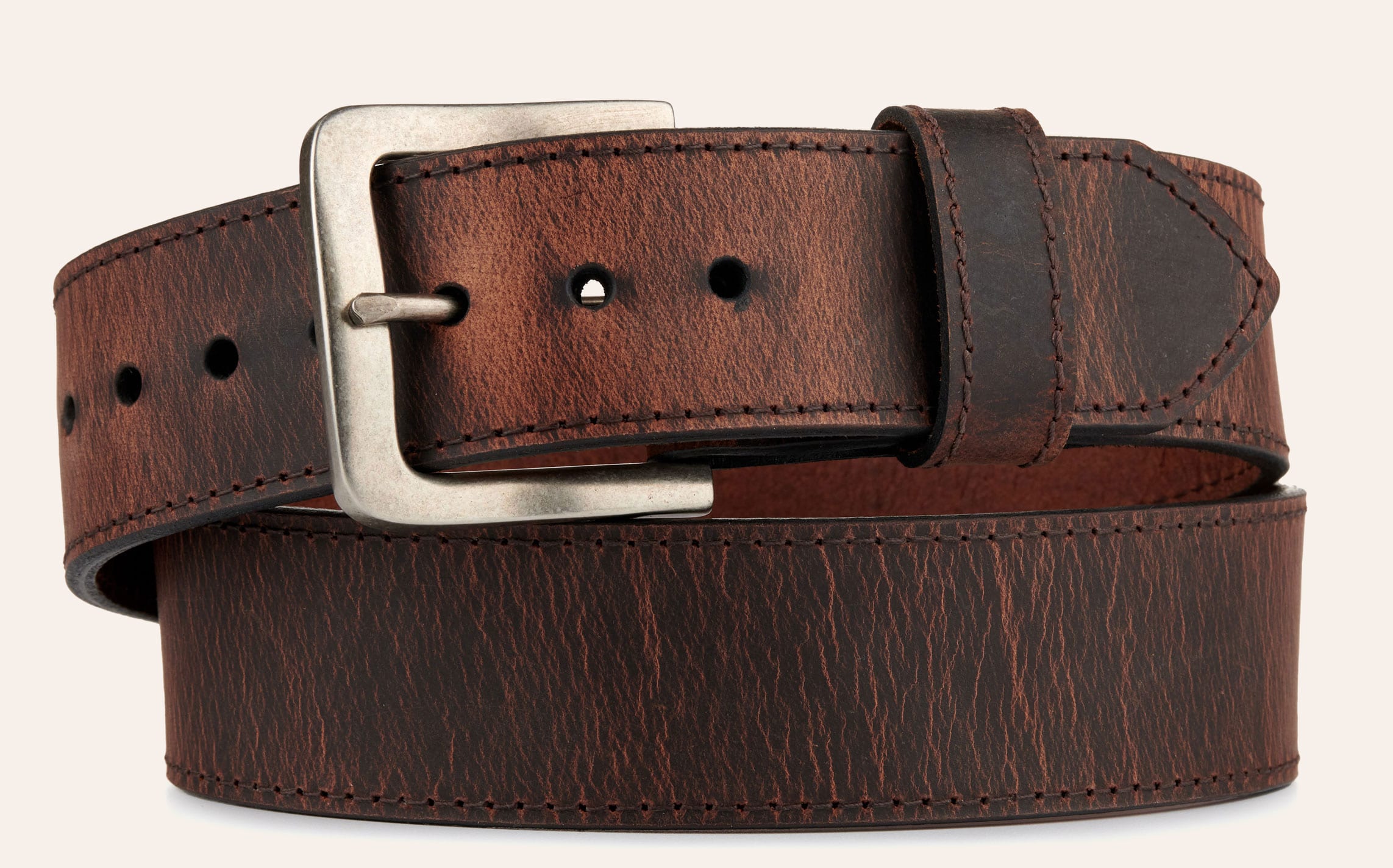 AndWest Men's Tan Extra Wide Leather Western Belt - 38 - From Cavender's