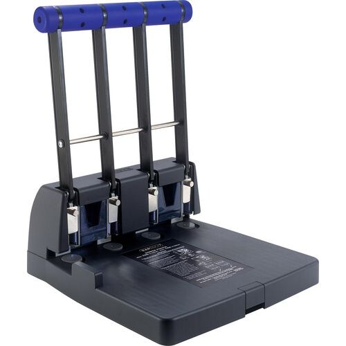 Rapesco Heavy Duty 4 Löcher Locher Kunststoff, Metall 150 Blatt 4400 Schwarz, Violett Image
