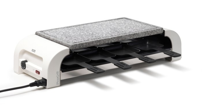 Stöckli – Mini-Pizzaofen für 8 Portionen mit Stein, weiß – 1200 W Image