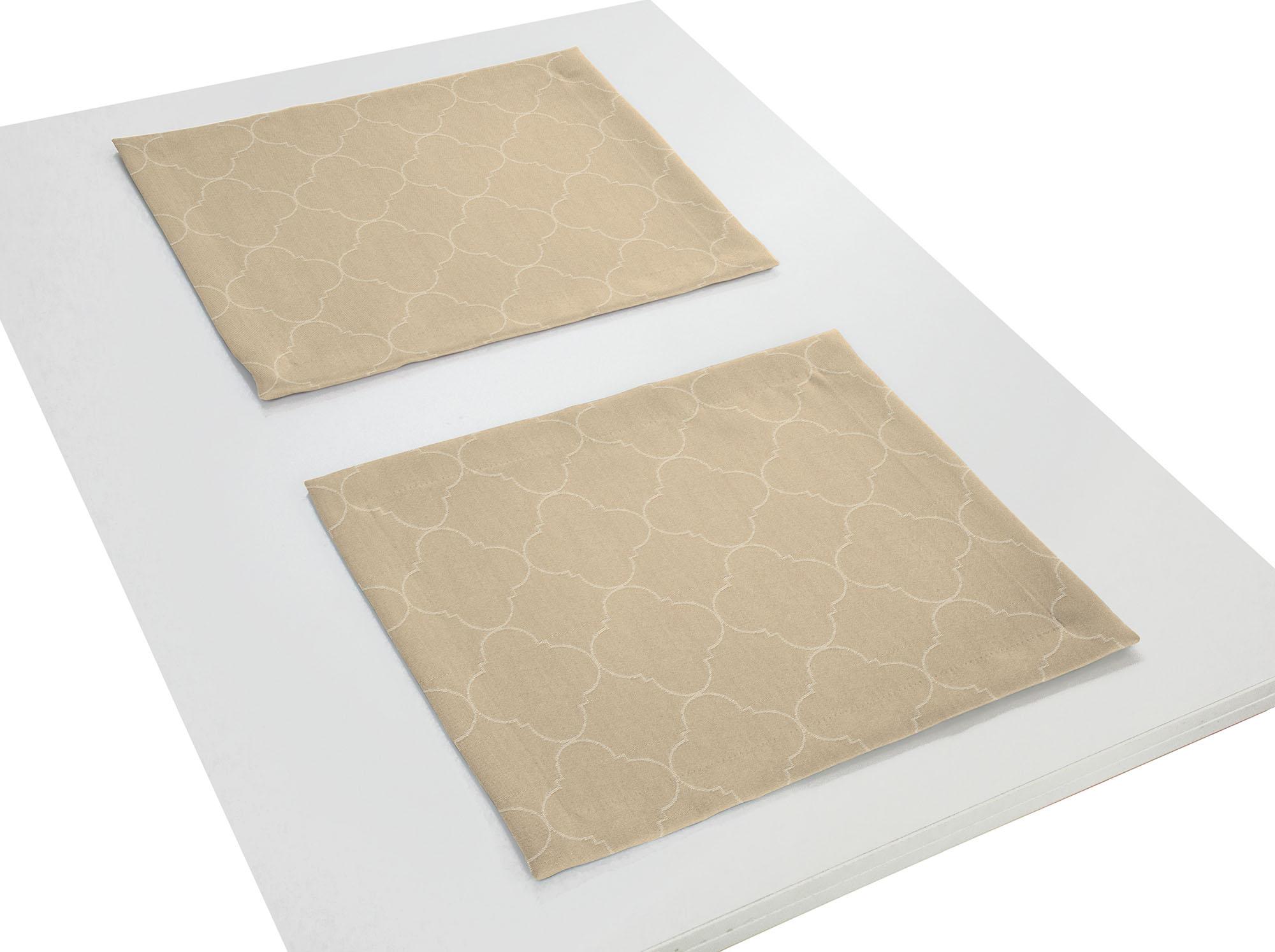 Platzset ADAM "Indian Cortezada Light" Gr. 1, beige, B:30cm L:40cm, Obermaterial: 100% Baumwolle, Platzsets Image