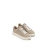 Plateausneaker MARC O'POLO "CORA", Damen, Gr. 40, grau (taupe), Veloursleder, Glattleder, unifarben, sportlich, Schuhe, Schnürschuh, Klassik-Sneaker, Halbschuh mit Memory Foam-Ausstattung