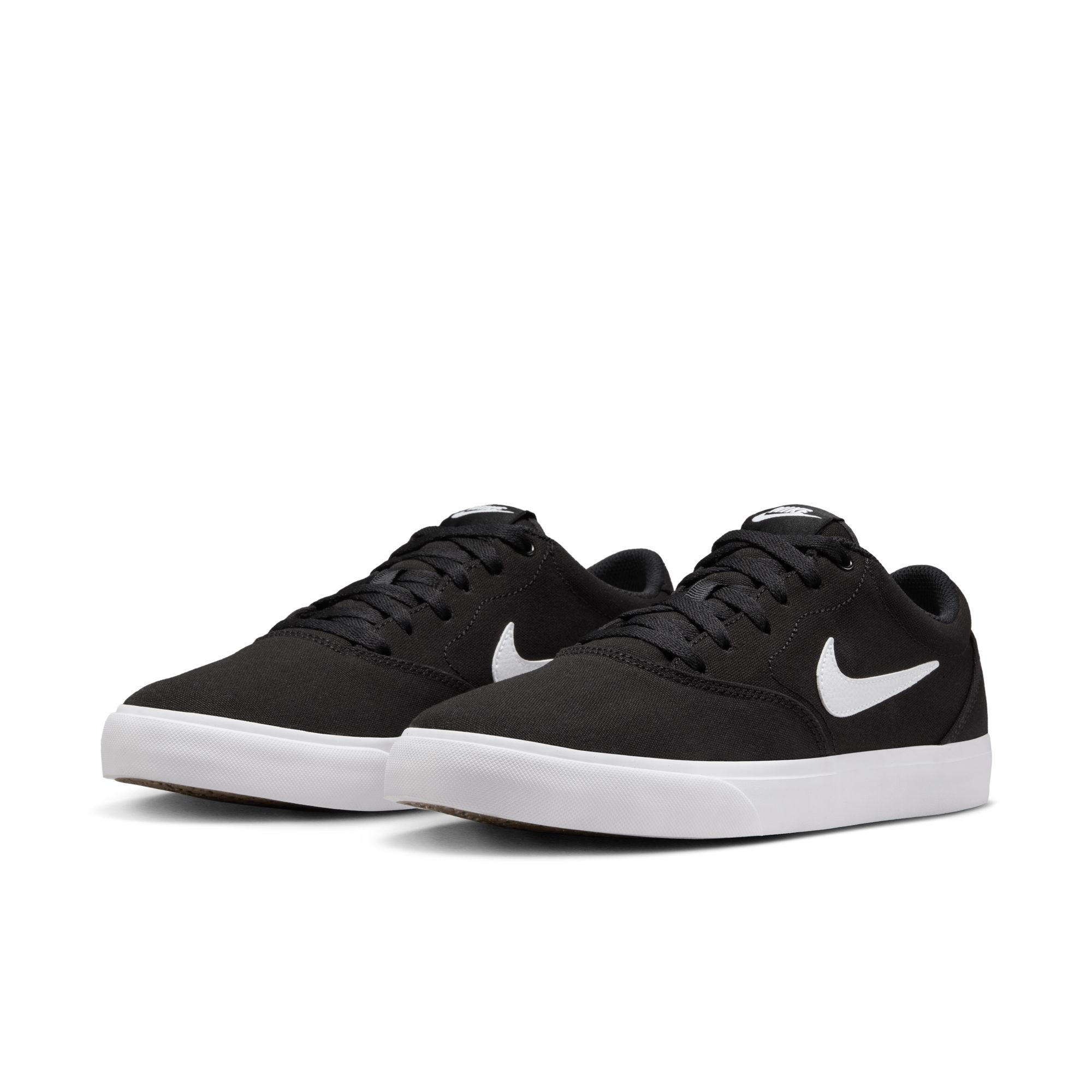 Sneaker NIKE SPORTSWEAR "CHARGE CNVS", Herren, Gr. 41, schwarz, weiß, schwarz, gum light braun, Textil, Schuhe Sneaker