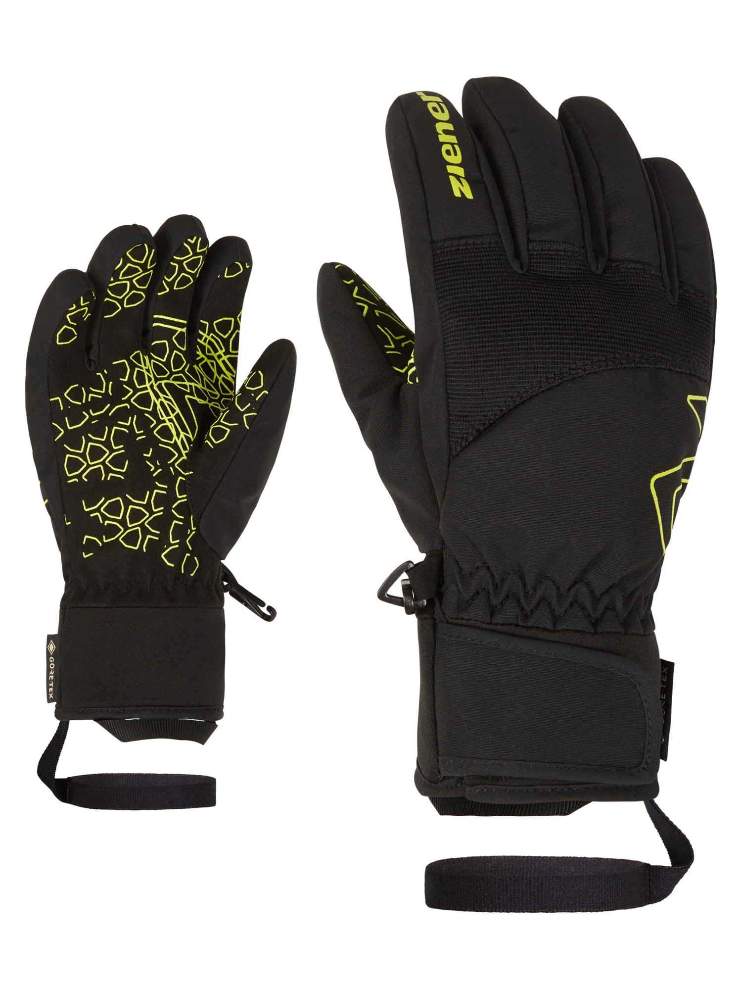 Skihandschuhe ZIENER "LOTAR-Z GTX PR glove", Kinder, Gr. 5, schwarz, Materialmix, Handschuhe Image