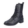 Stiefelette RIEKER "Rieker Stiefelette Lederimitat", Damen, Gr. 39, schwarz, Lederimitat, casual, Schuhe