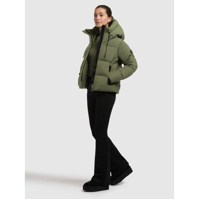 Steppjacke KHUJO "ENITS MATT", Damen, Gr. XS, fern grün, 100% Polyester, unifarben, Langarm eingesetzt elastischer Bund mit Windstopper, Jacken Image