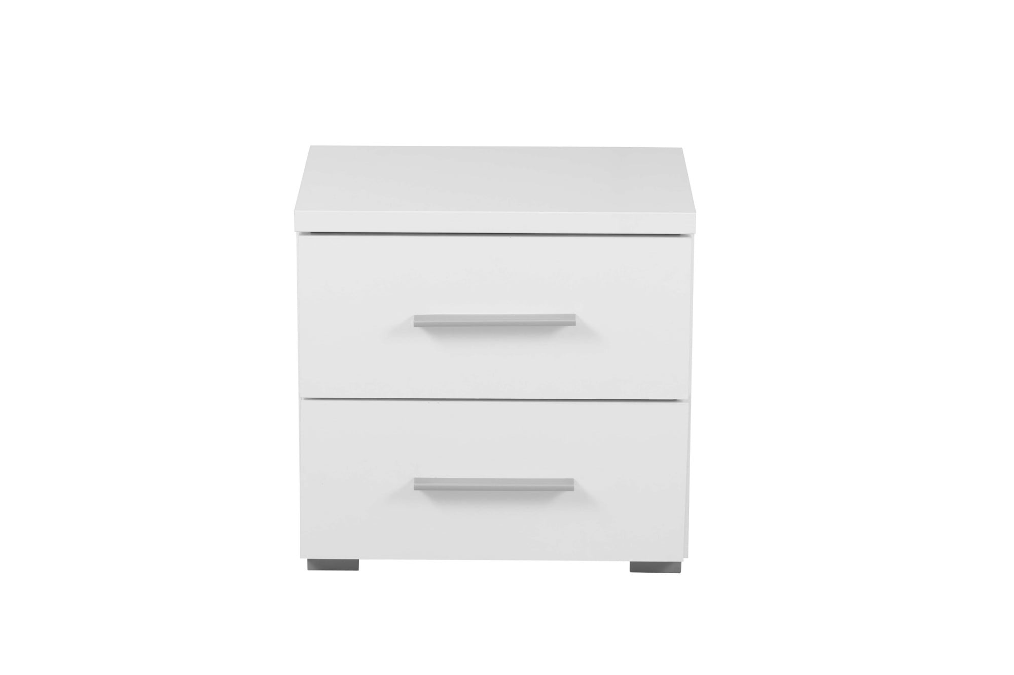 Nachtkonsole HOME AFFAIRE "Uni Nachttisch, Nachtkommode, Nachtschrank, Beistelltisch, Kommode", opaque weiß, B:44,5cm H:43cm T:33,5cm, FSC-zertifizierter Holzwerkstoff, Sideboards, Nachtkonsole, Platzsparend, 2 Schubladen, Griff