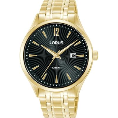Quarzuhr LORUS, goldfarben, Armbanduhren, Herren, Armbanduhr, Herrenuhr, Edelstahlarmband, analog, Tag Image