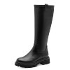 Stiefel MARCO TOZZI, Damen, Gr. 41, Normalschaft, schwarz, Lederimitat, unifarben, klassisch, Schuhe, Blockabsatz, Langschaftstiefel mit praktischem Innenreißverschluss