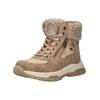 Schnürstiefelette TOM TAILOR "Tom Tailor Stiefelette Lederimitat/Textil", Damen, Gr. 41, braun, Lederimitat, Textil, casual, Schuhe