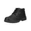 Schnürstiefelette PIUS GABOR "Pius Gabor Stiefelette Leder", Herren, Gr. 46, schwarz, Leder, casual, Schuhe