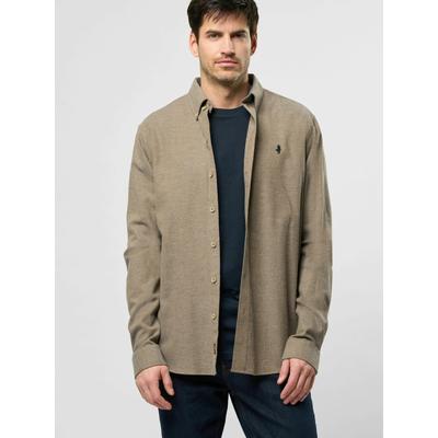 Langarmhemd MCS "MCS Shirt Henry", Herren, Gr. XL, Normalgrößen, braun (otter melange), Obermaterial: 100% Baumwolle, Hemden Image