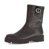 Bikerboots GABOR, Damen, Gr. 44, braun (dunkelbraun), Kalbsleder, unifarben, modisch, Schuhe, Blockabsatz, Stiefelette, Herbstboots mit Innenreißverschluss