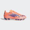 Fußballschuh ADIDAS PERFORMANCE "F50 LEAGUE MULTI-GROUND KINDER-STIEFEL", Gr. 37, beam orange, lucid blau, cloud weiß, Synthetik, Textil, sportlich, Schuhe, geeignet für Rasen- und Kunstrasenplätze