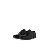 Schnürschuh JACK & JONES "JFWRAYMOND", Herren, Gr. 44, grau (anthrazit), Leder, elegant, Schuhe, mit Ziernähte