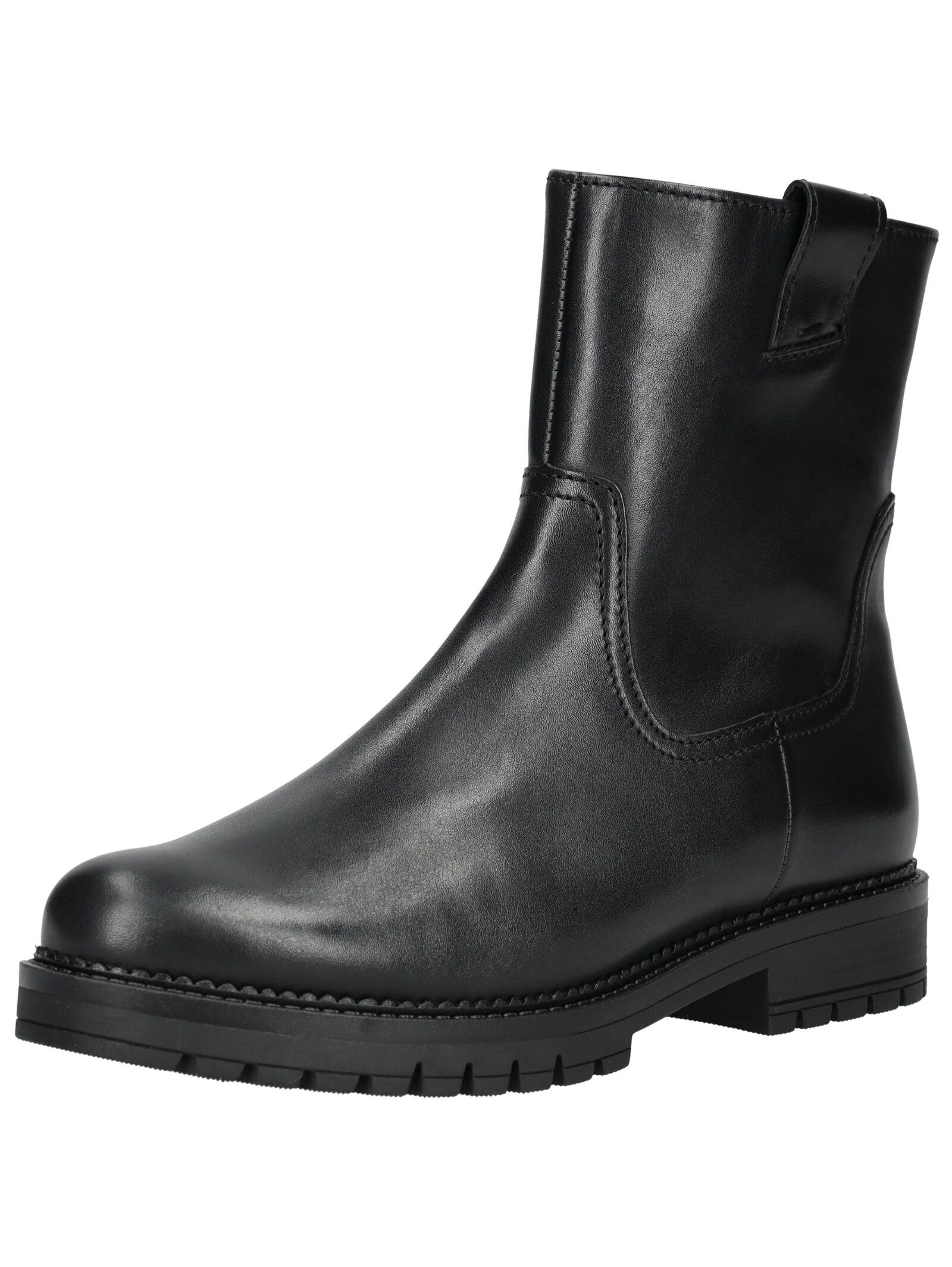 Stiefelette GABOR COMFORT "Gabor Comfort Stiefelette Leder", Damen, Gr. 42, schwarz, Leder, Schuhe Stiefelette
