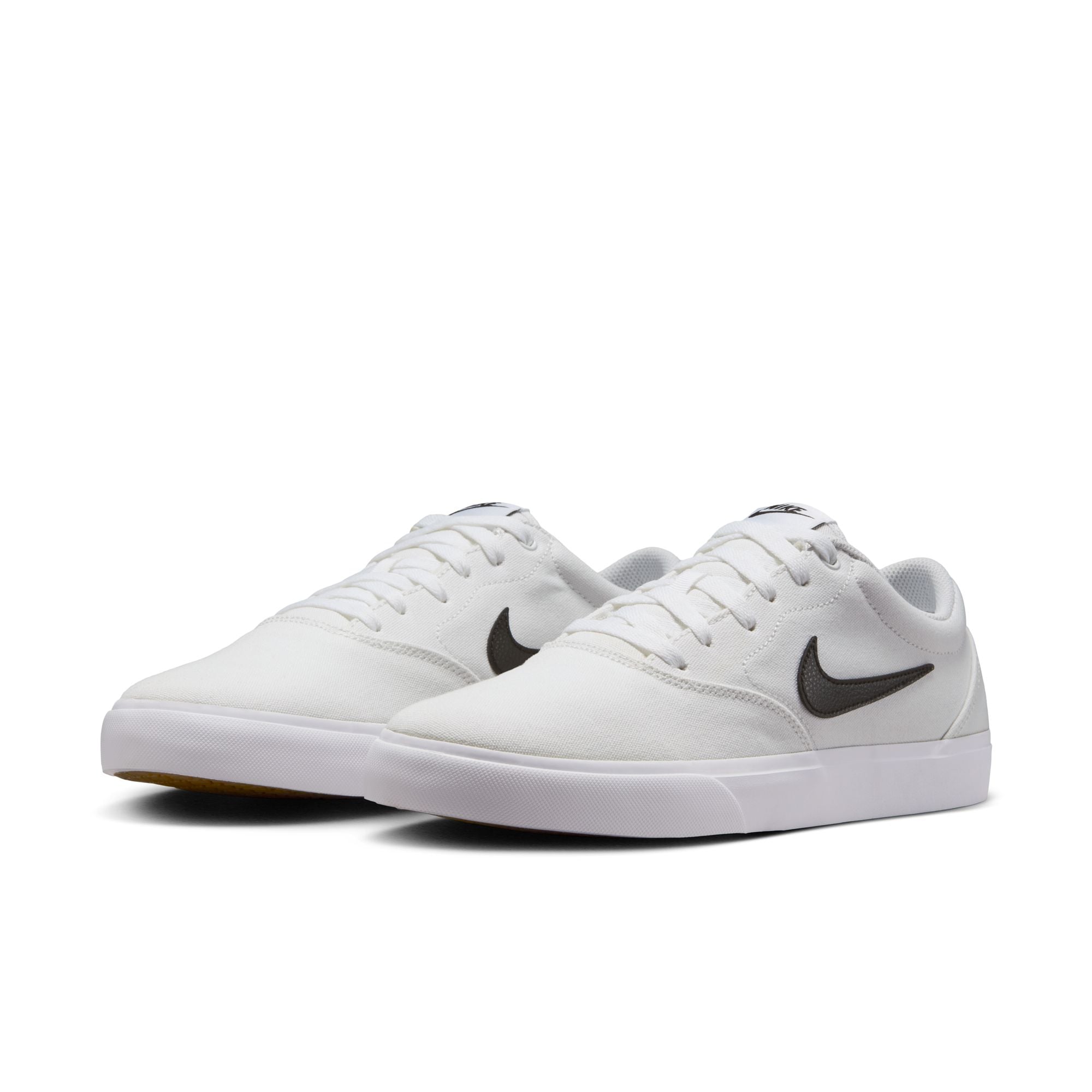 Sneaker NIKE SPORTSWEAR "CHARGE CNVS", Herren, Gr. 40, weiß, schwarz, weiß, gum light braun, Textil, Schuhe Sneaker