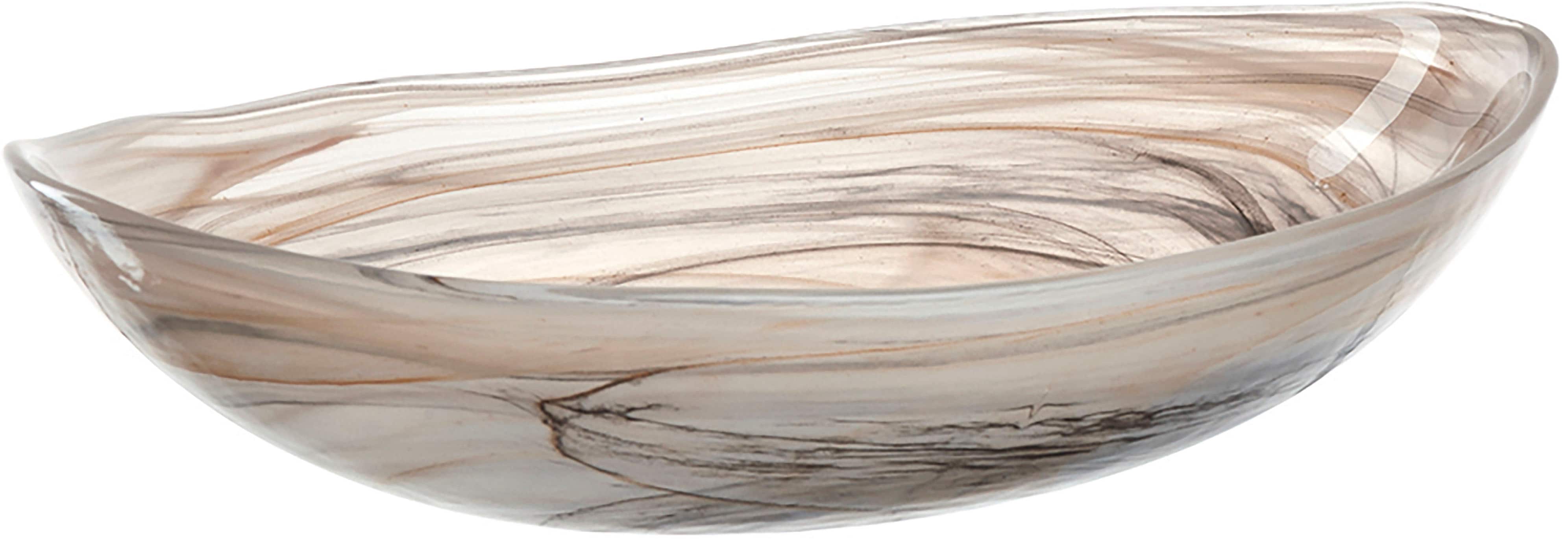 Dekoschale LEONARDO "ALABASTRO 22 cm oval 4er-Set", beige, Ø:22cm, Glas, Dekoschalen Image