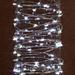 Gerson 38625 - 60 Light 20' Silver Wire Cool White Battery Operated Outdoor LED Micro Miniature Christmas Light String Set with Timer