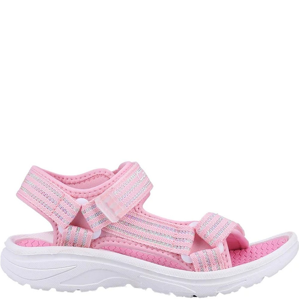 Cotswold - Kinder Sandalen "Bodiam", recyceltes Material (Pink/Weiß) Image
