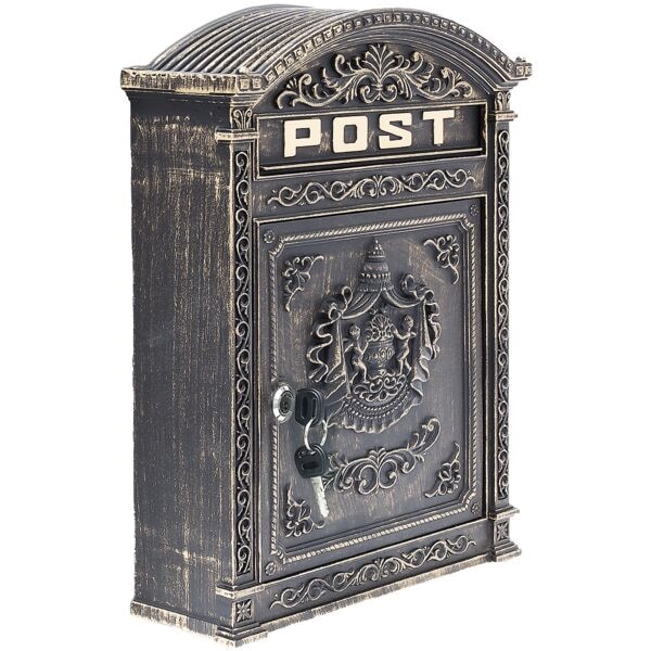 relaxdays Briefkasten »Antik« braun