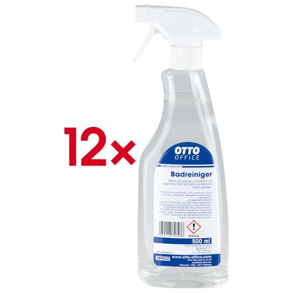 OTTO Office 12x Badreiniger 500 ml transparent Image