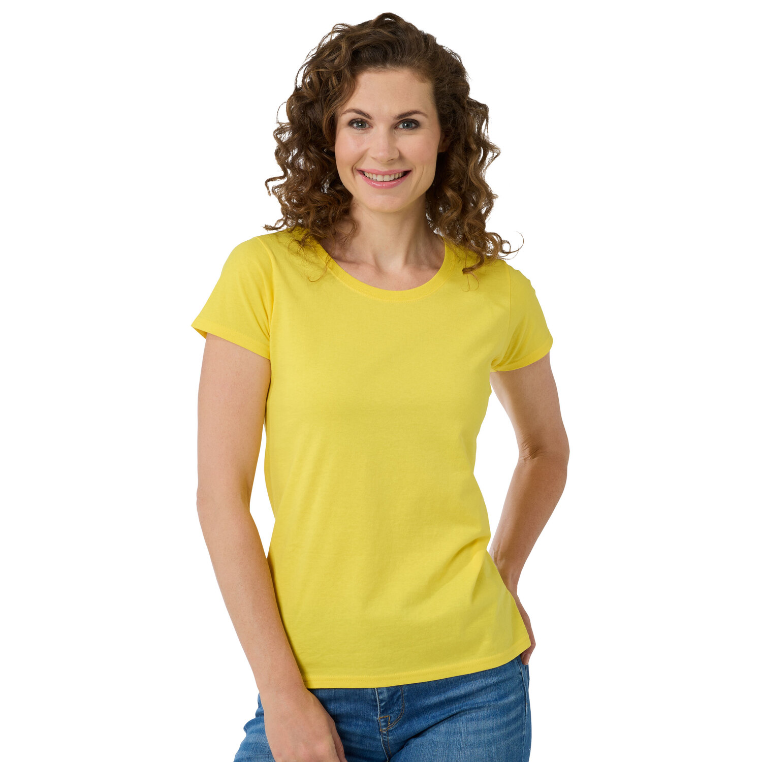T-Shirt für Damen, gelb