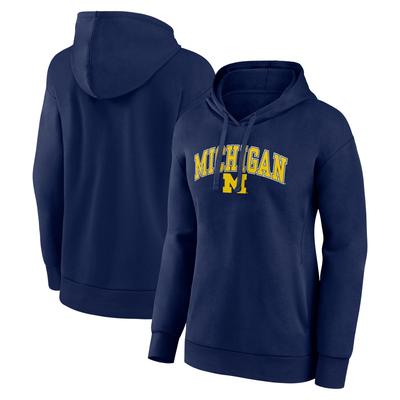Michigan Wolverines Campus Fanatics Hoodie für Damen, Marineblau Image
