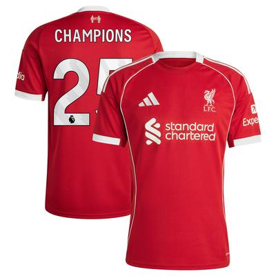 Liverpool adidas Heimtrikot 2025-26 mit Aufdruck Champions 25 Image