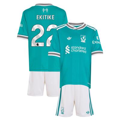 Liverpool adidas Ausweich-minikit 2025-26 mit Aufdruck Ekitike 22 Image