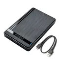 Custodia per HDD da 2,5 pollici SATA a USB 3.0 Custodia per HDD Disco rigido da 3 TB Adattatore per custodia SSD Scatola per HDD esterna mobile da 5 Gbps per PC portatile