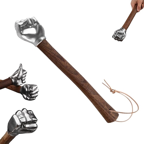 Hochleistungs-Eisenhammer mit Edelstahlkopf Massivholzgriff, multifunktionales Handwerks- und Eisenwarenwerkzeug für Bau, Schmiede, Werkstatt, Heimwerken – ideal für anspruchsvolle Aufgaben Image