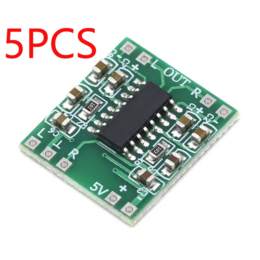 5PCS PAM8403 Super mini digital verstärker bord 2*3W Klasse D digitale verstärker bord effiziente 2,5 bis 5V USB netzteil Image