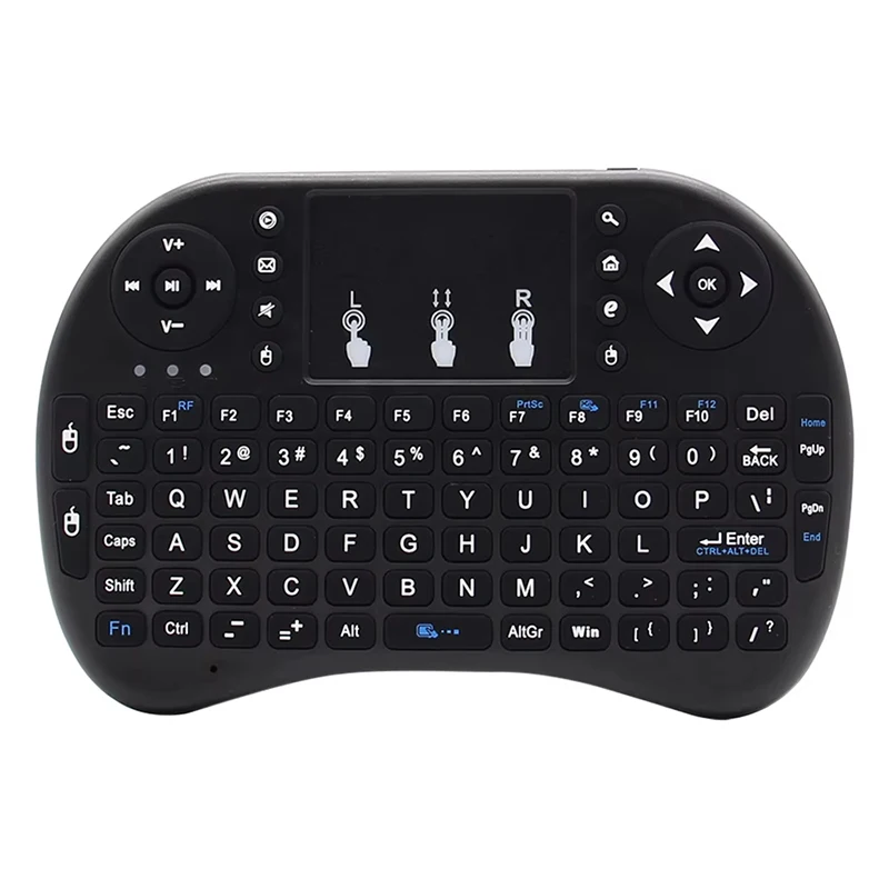 Bluetooth Wireless i8 Mini Tastatur Hintergrundbeleuchtung 2,4G USB Englisch mit Touchpad Air Mouse Fernbedienung Touchpad für Android TV Box Image