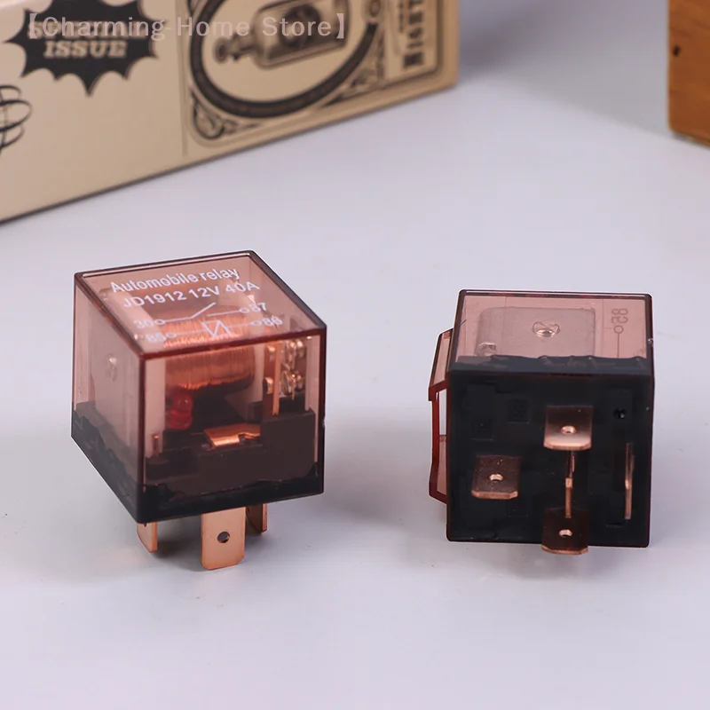 【M】DC 12V 40A 4Pin 5Pin Wasserdichtes Kfz-Relais SPDT Autosteuergerät Autorelais Schaltregler mit hoher Kapazität Image