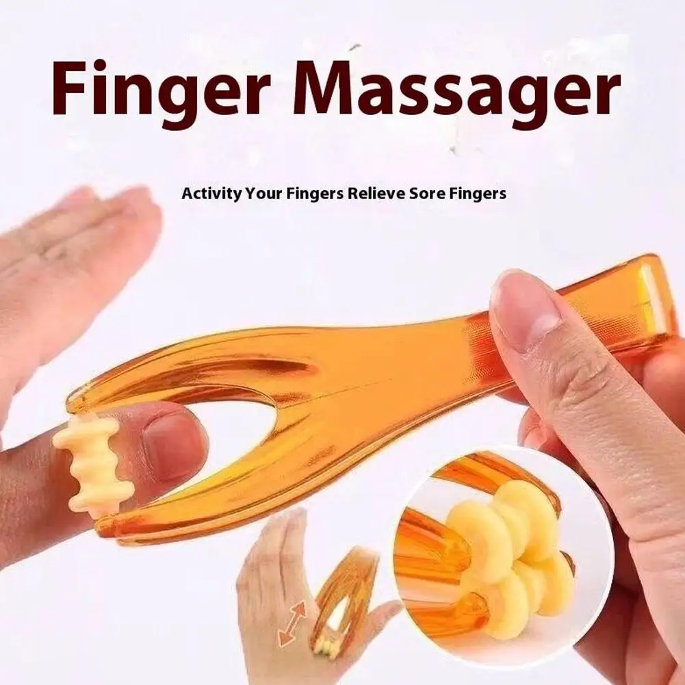 2 Rollen Fingermassagegerät Mini-Fingergelenk-Massagegerät mit elastischem Griff für die Durchblutung und Muskelentspannung von Finger, 1 Stück