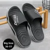 Große Größe 36-51 Männer Außerhalb Hausschuhe Sommer Strand Sandalen Dicke Sohle Rutschfeste Rutschen Mode Rutschen Indoor Casual Badezimmer Schuhe
