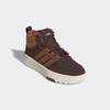 Sneaker ADIDAS SPORTSWEAR "KINDER HOOPS 4.0 MITTELHOHER", Gr. 39, shadow braun, supplier colour, sanftes weiß, Leder, Synthetik, sportlich, Schuhe