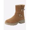 Stiefelette SHEEGO, Damen, Gr. 40, braun (camel), Veloursleder, Schuhe